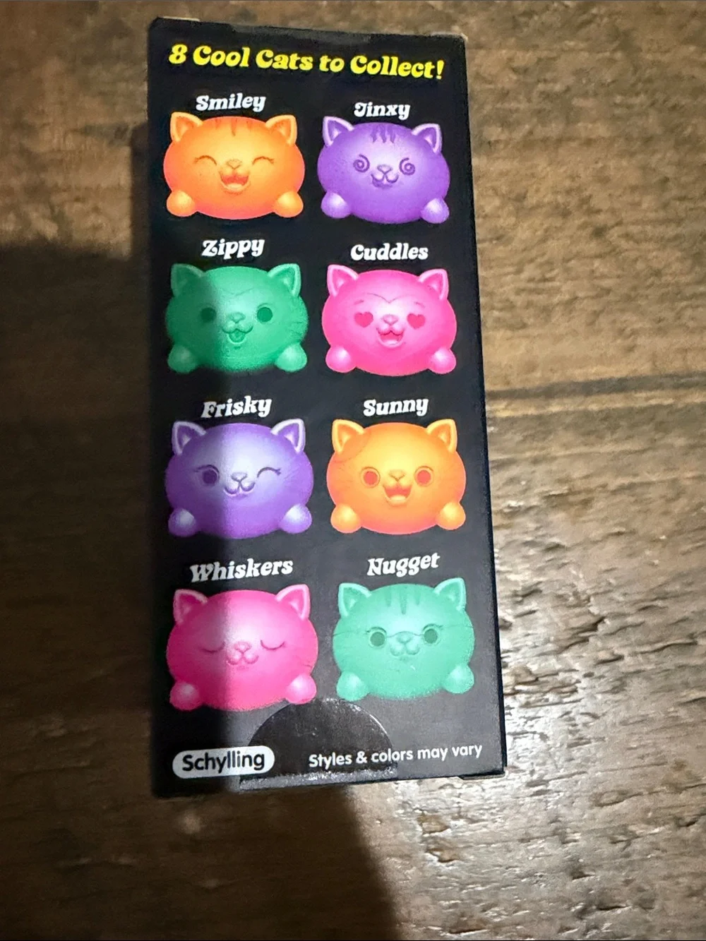 Authentic Needoh Cool Cats Cat Toy Duo - Orange & Pink